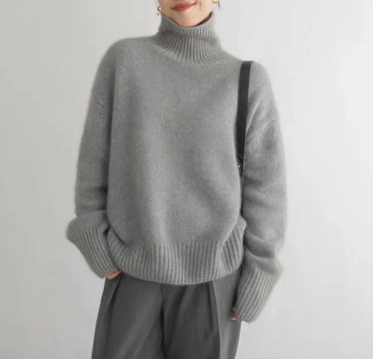 Laura | Eleganter Rollkragenpullover für Damen - Elle Zürich