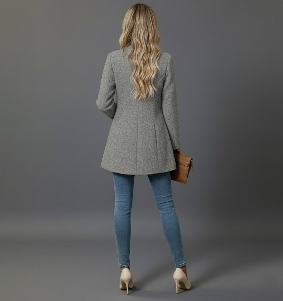 Kathrin | Damen Wintermantel Mit Knöpfen