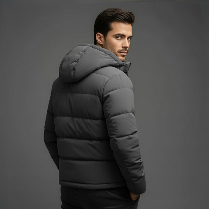 Lars | Herren Winter Steppjacke Mit Kapuze