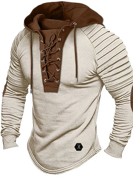 Emil | Herren-Kapuzenpullover mit Schnürung und gerippten Ärmeln - Elle Zürich