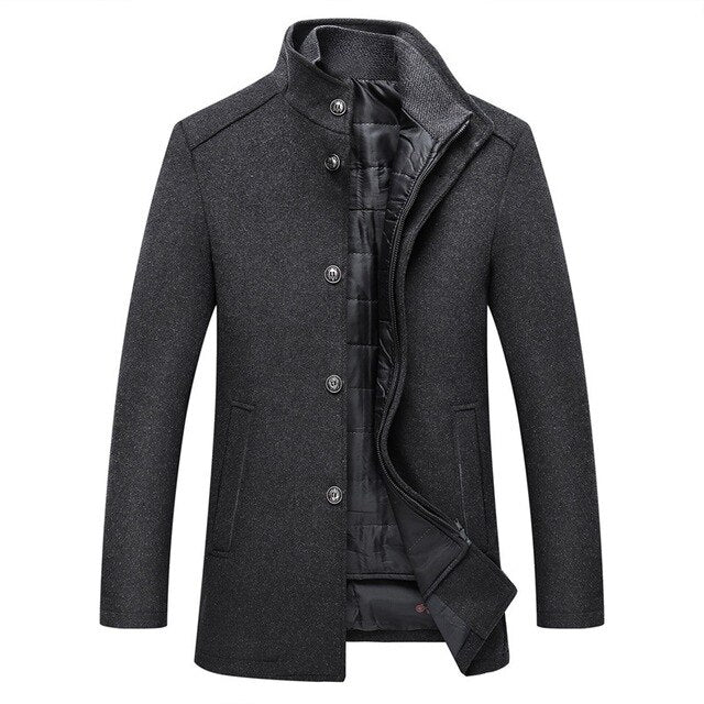 Edith | Herren Winter Wollmantel mit Gestepptem Futter - Elle Zürich