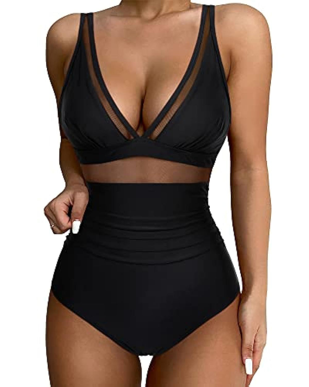 Angela | Eleganter Einteiler Badeanzug Damen - Elle Zürich