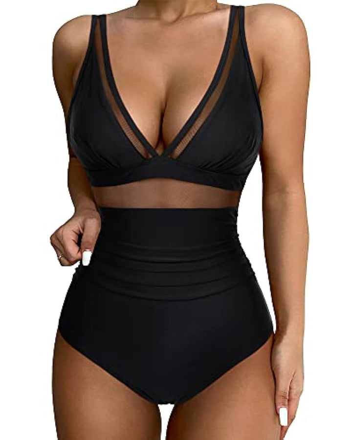 Angela | Eleganter Einteiler Badeanzug Damen - Elle Zürich