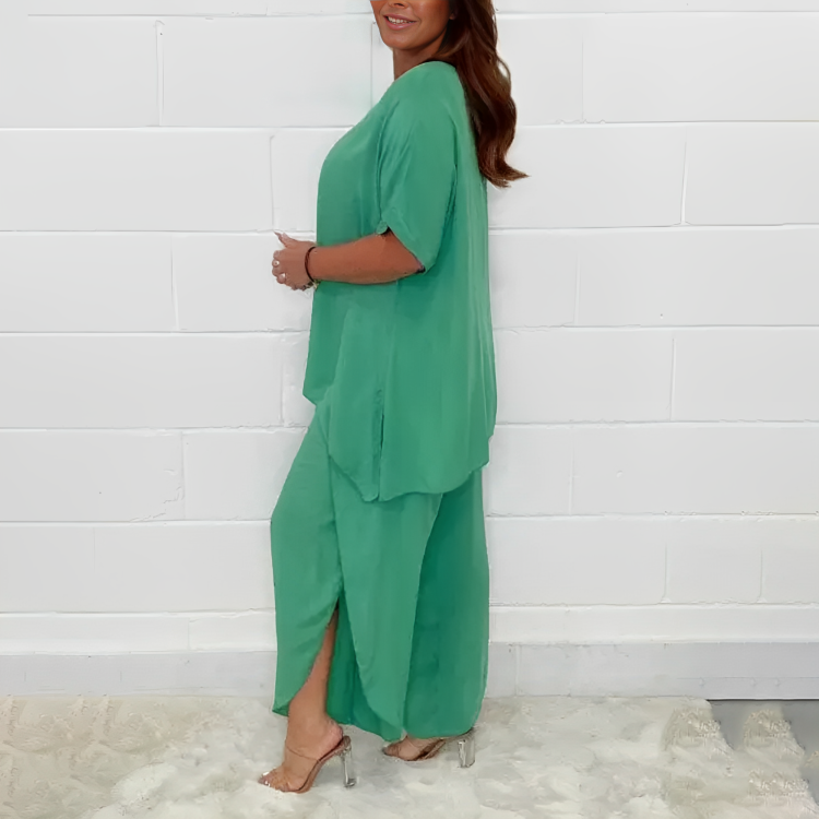 Victoria | Damen Lässiges Weites Zweiteiliges Lounge Set - Elle Zürich