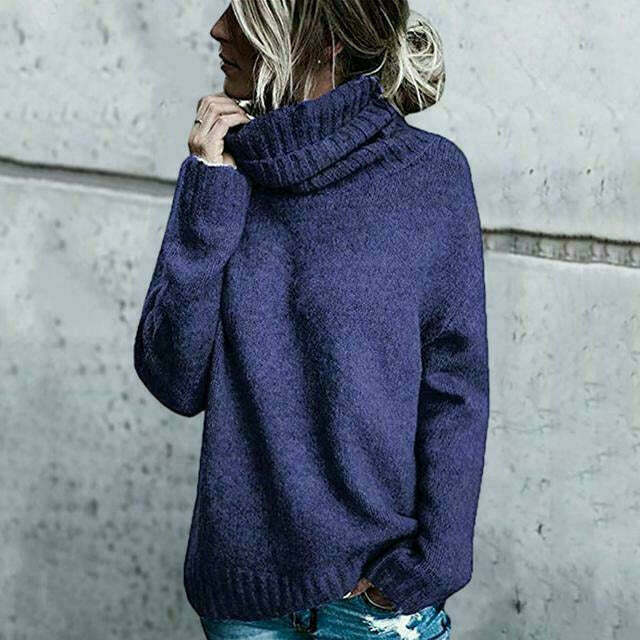 Greta | Damen Lockerer Rollkragen Winterpullover - Elle Zürich