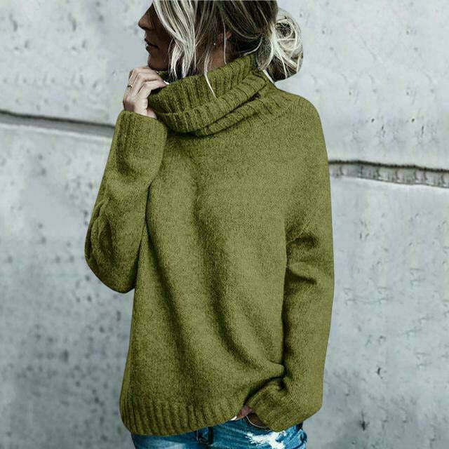 Greta | Damen Lockerer Rollkragen Winterpullover - Elle Zürich