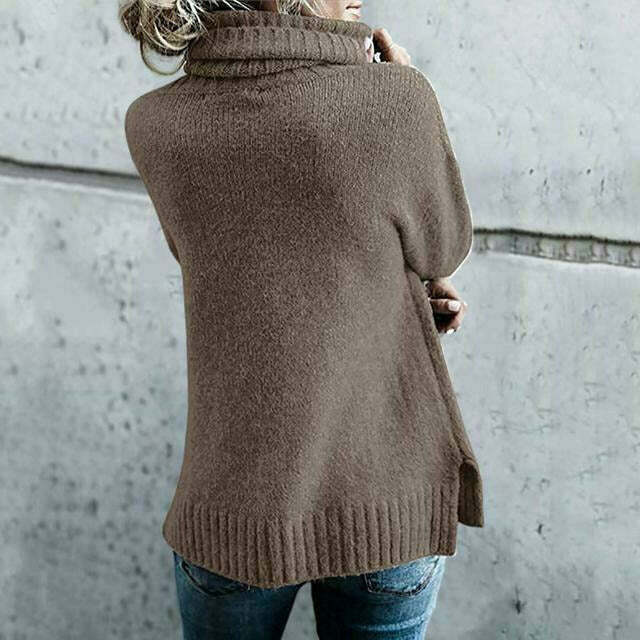 Greta | Damen Lockerer Rollkragen Winterpullover - Elle Zürich