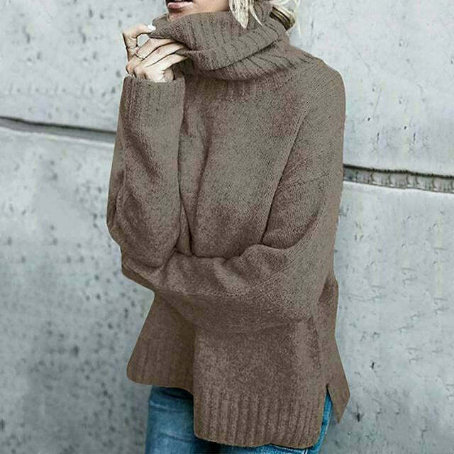 Greta | Damen Lockerer Rollkragen Winterpullover - Elle Zürich