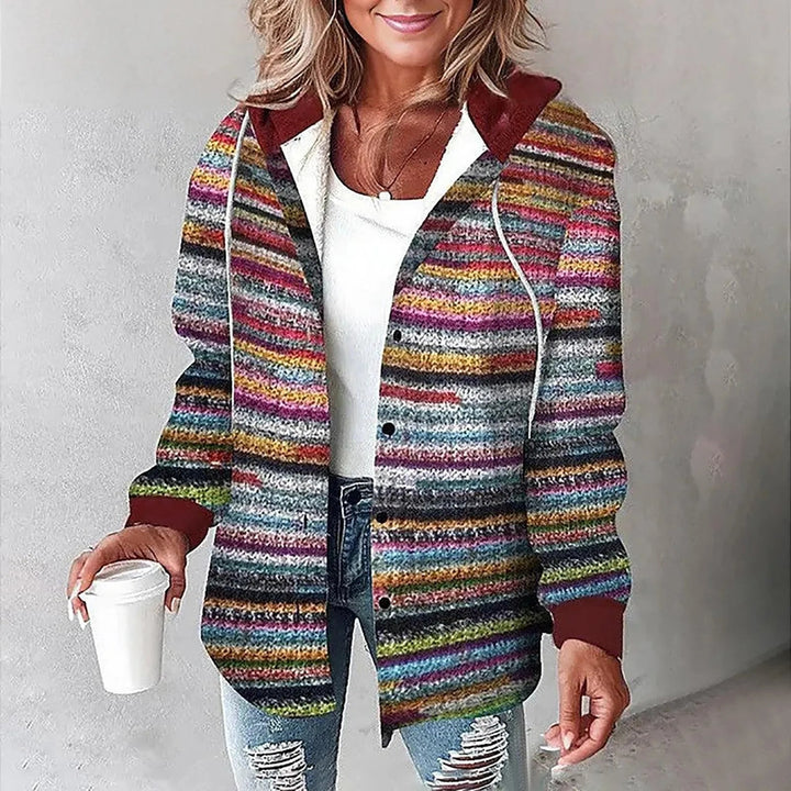 Annika | Lässige Karierte Kapuzenjacke - Elle Zürich