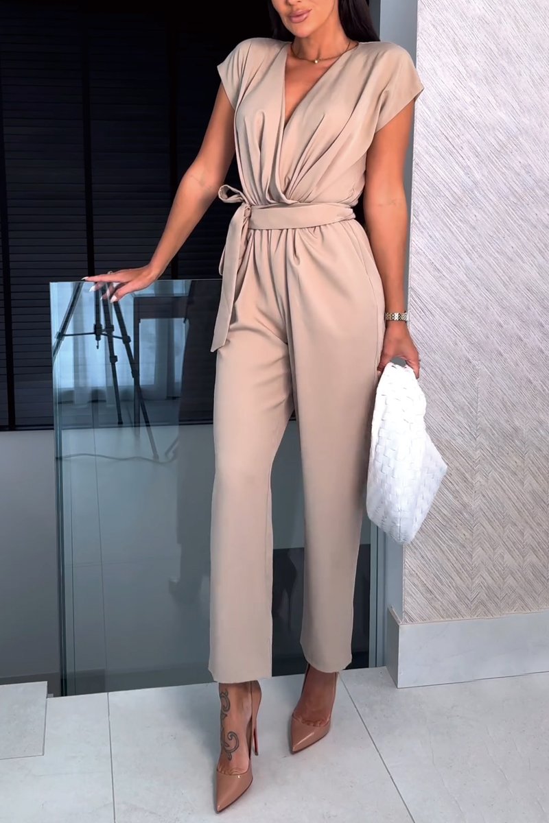 Emilia | Schicker Abend-Jumpsuit mit V-Ausschnitt - Elle Zürich