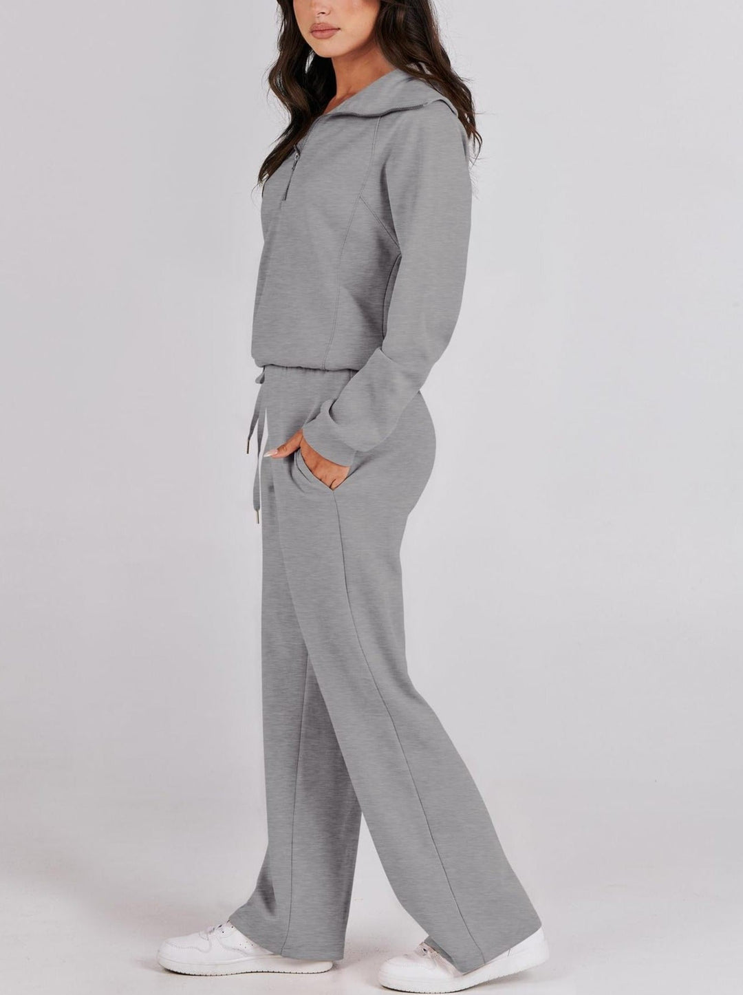 Marie | Damen Zweiteiliges Zip Loungewear Set - Elle Zürich