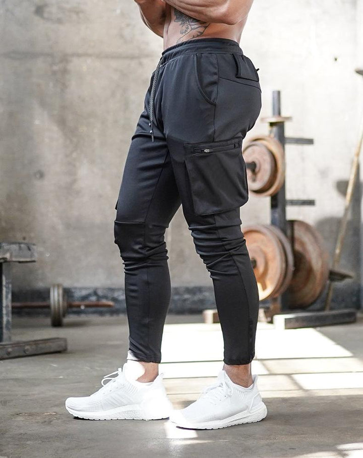 Jan | Herren Tapered Cargo Jogginghose mit Reißverschlusstaschen - Elle Zürich