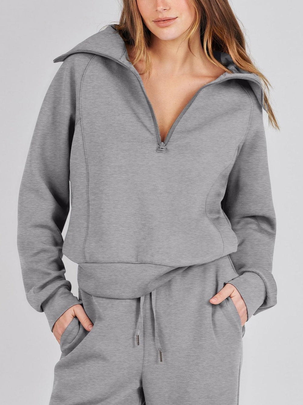 Marie | Damen Zweiteiliges Zip Loungewear Set - Elle Zürich
