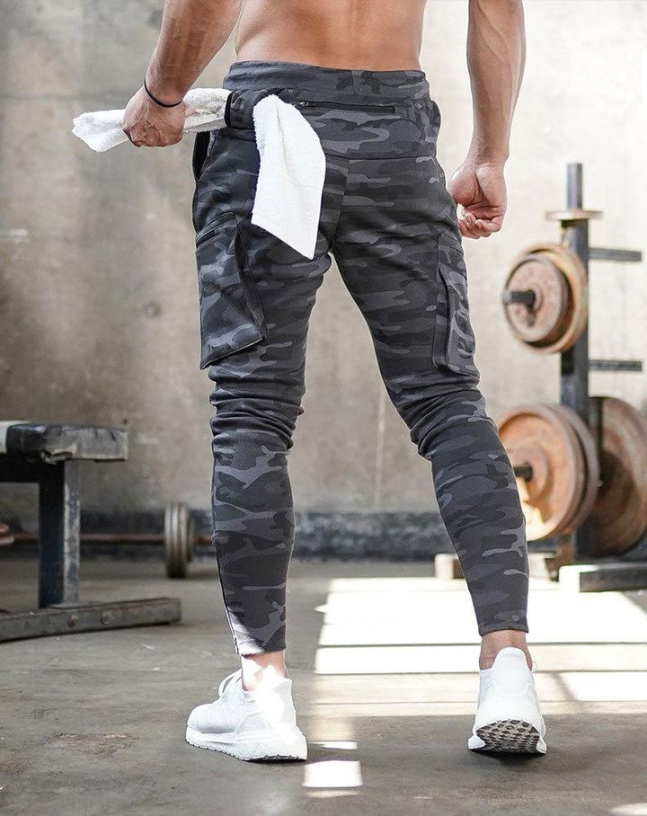 Jan | Herren Tapered Cargo Jogginghose mit Reißverschlusstaschen - Elle Zürich