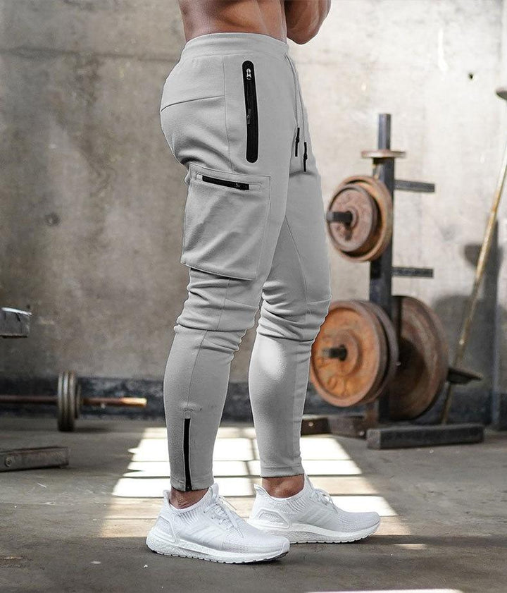 Jan | Herren Tapered Cargo Jogginghose mit Reißverschlusstaschen - Elle Zürich