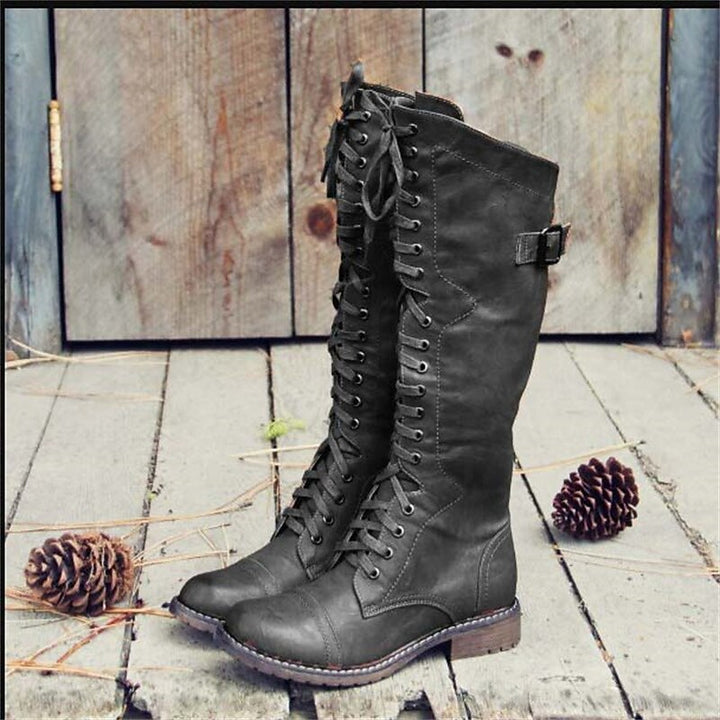 Lena | Damen Hohe Schnürstiefel im Reitstil - Elle Zürich