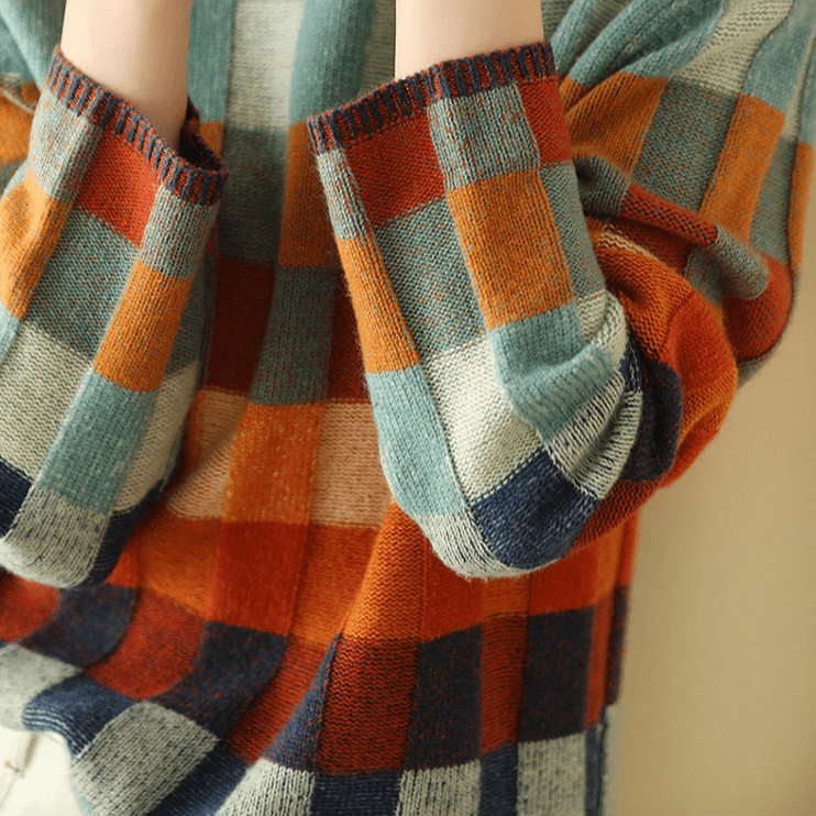 Anke | Damen Winter Rollkragenpullover mit auffälligen Mustern - Elle Zürich