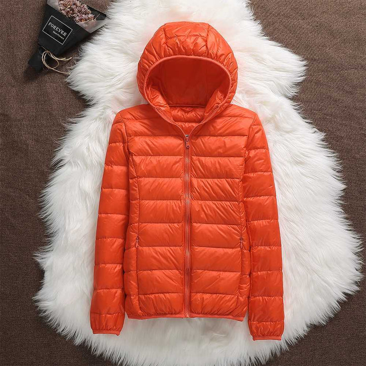 Jasmin | Damen Winter Steppjacke mit Kapuze - Elle Zürich