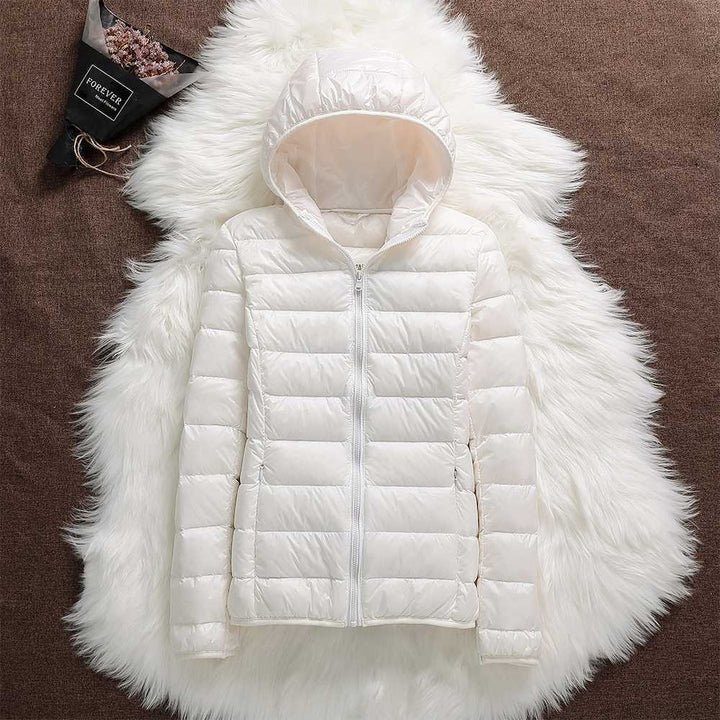 Jasmin | Damen Winter Steppjacke mit Kapuze - Elle Zürich