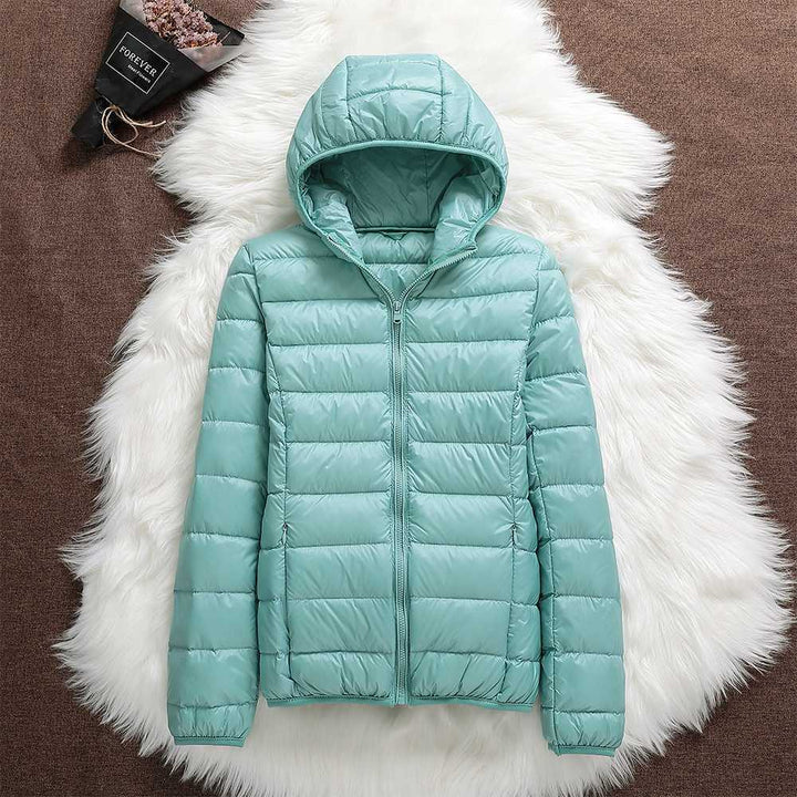 Jasmin | Damen Winter Steppjacke mit Kapuze - Elle Zürich