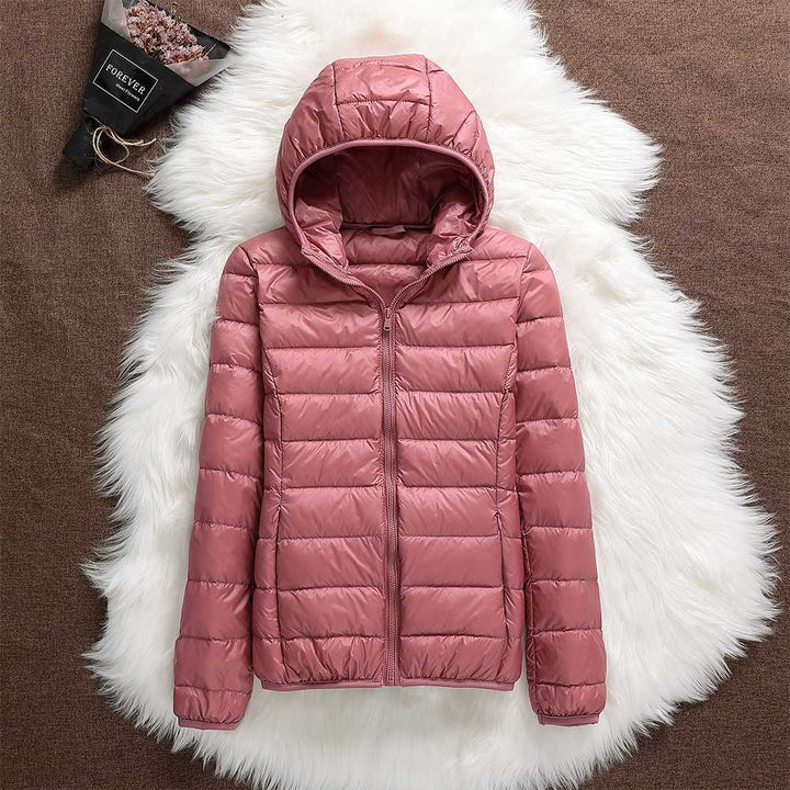 Jasmin | Damen Winter Steppjacke mit Kapuze - Elle Zürich