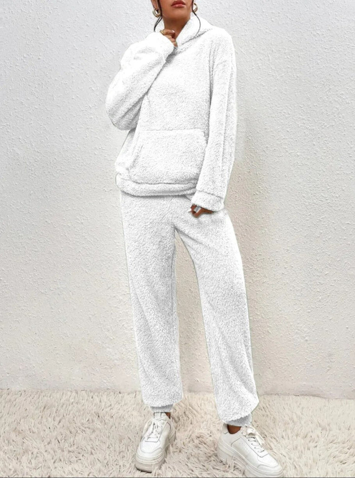 Pauline | Damen Locker Geschnittenes Hoodie-Pyjama-Set