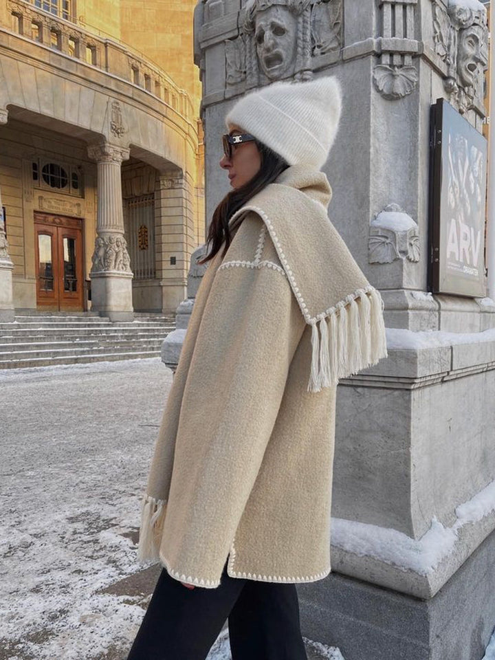 Victoria | Damen Gemütlicher Winter Oversized Mantel - Elle Zürich