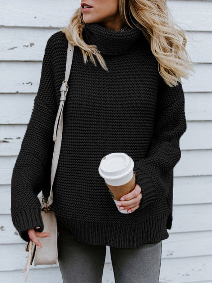 Veronika | Eleganter Grobstrick Rollkragenpullover für Damen - Elle Zürich
