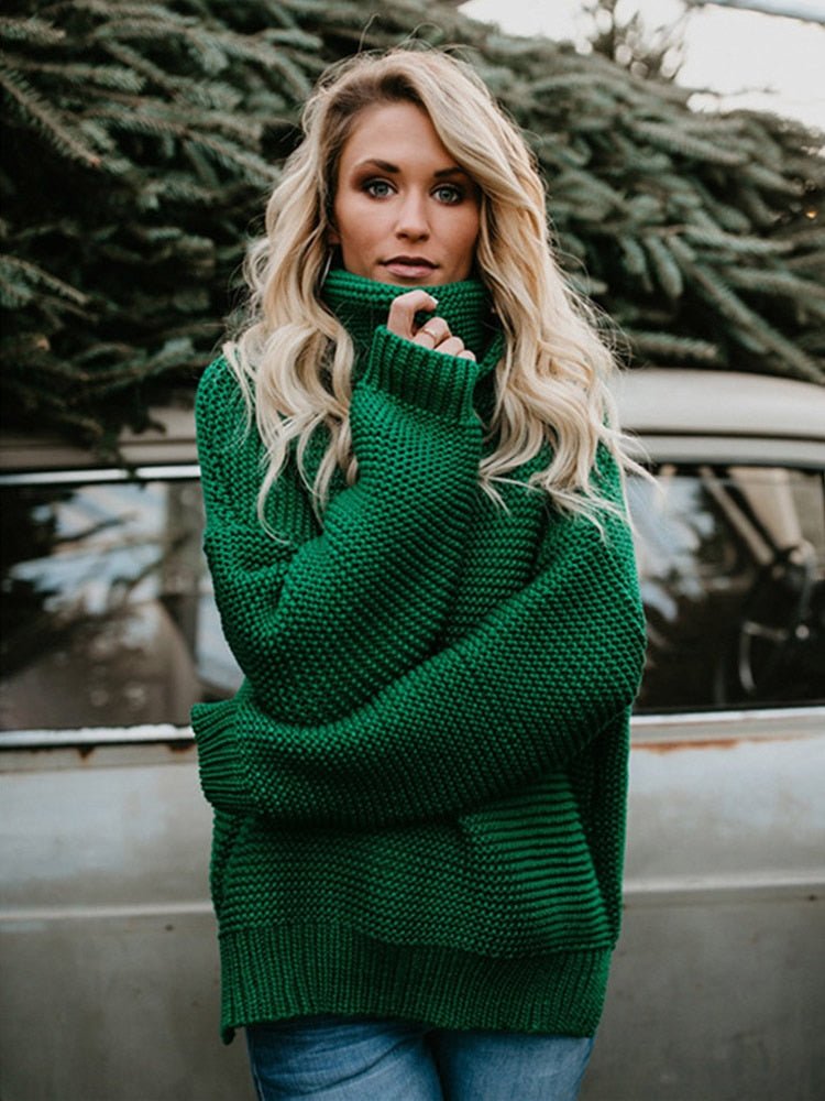 Veronika | Eleganter Grobstrick Rollkragenpullover für Damen - Elle Zürich