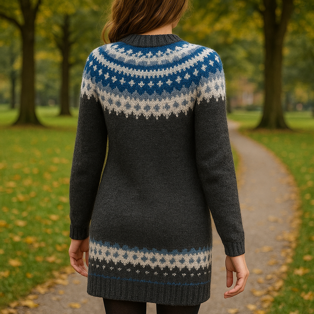 Annika | Damen Winter Strickpullover Kleid - Elle Zürich