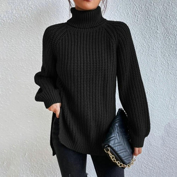 Ursula | Damen Winter Rippstrickpullover mit Rollkragen - Elle Zürich