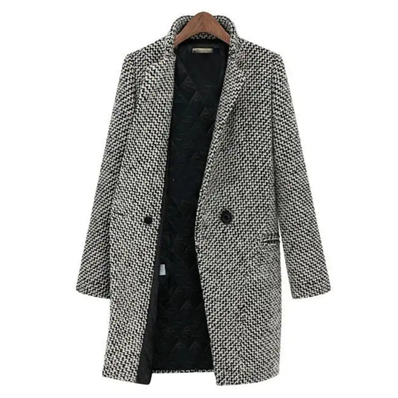 Veronika | Eleganter Langer Mantel Damen - Elle Zürich