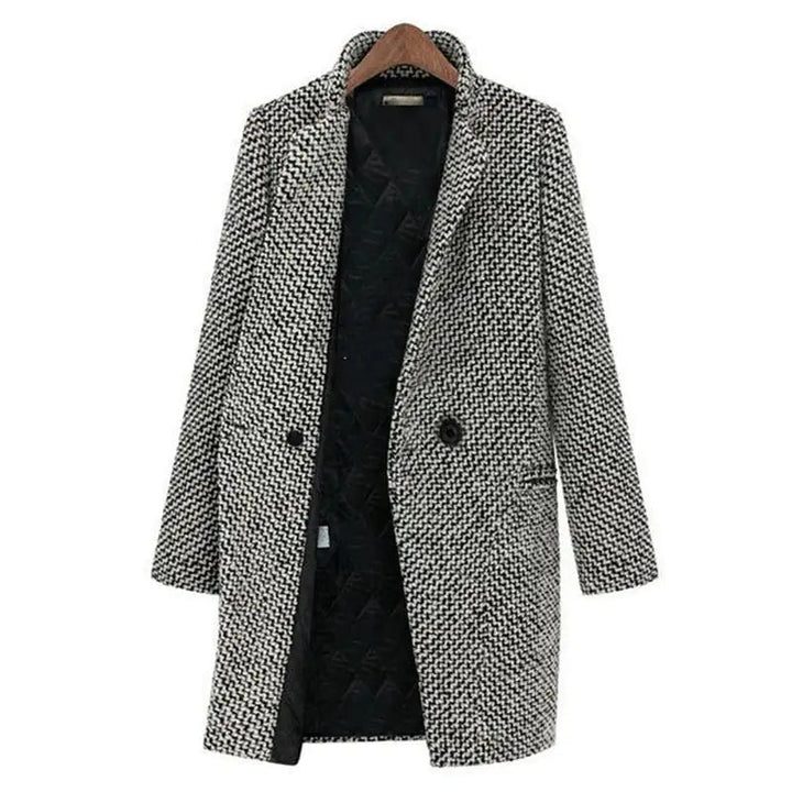 Veronika | Eleganter Langer Mantel Damen - Elle Zürich