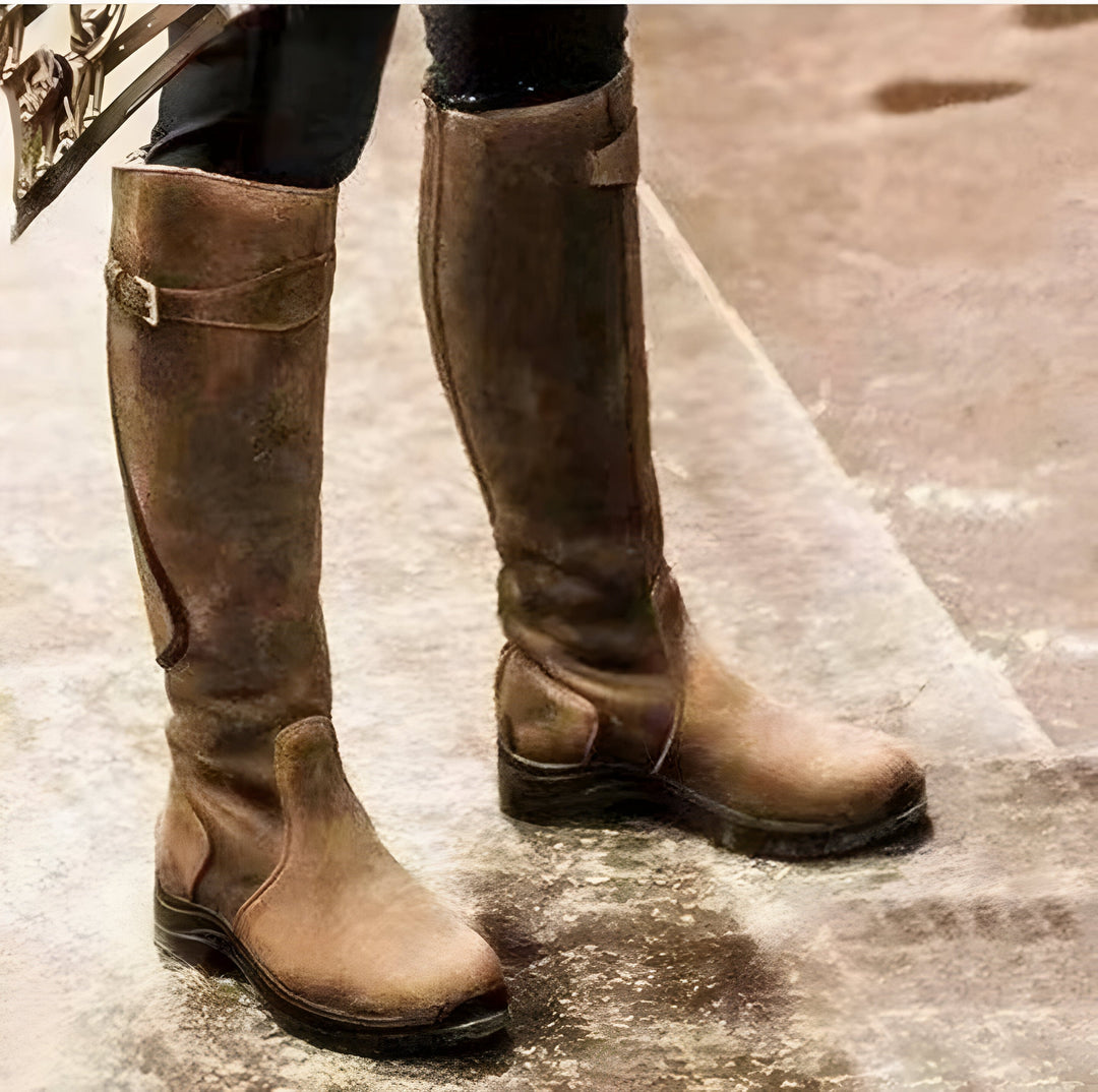 Laura | Damen Wasserdichte Knielange Reitstiefel - Elle Zürich