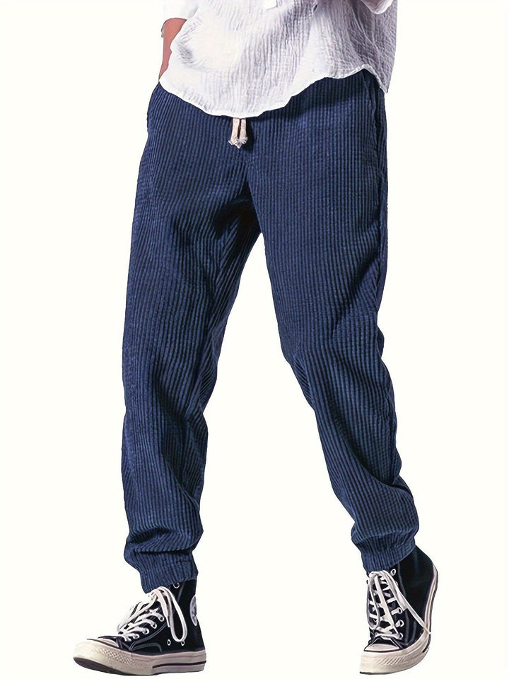 David | Lässige Herrenhose mit Kordelzug und lockerem Schnitt - Elle Zürich