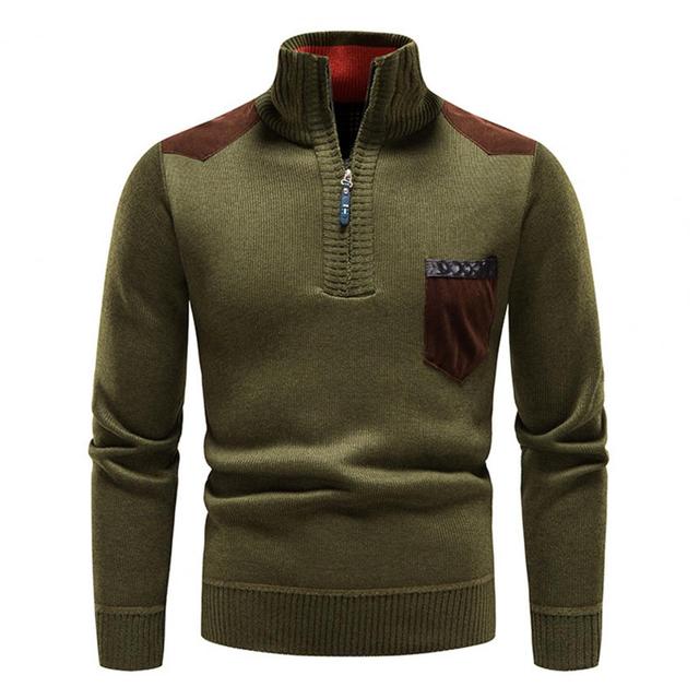 Andreas | Herren-Halbzip-Pullover mit Brusttasche - Elle Zürich