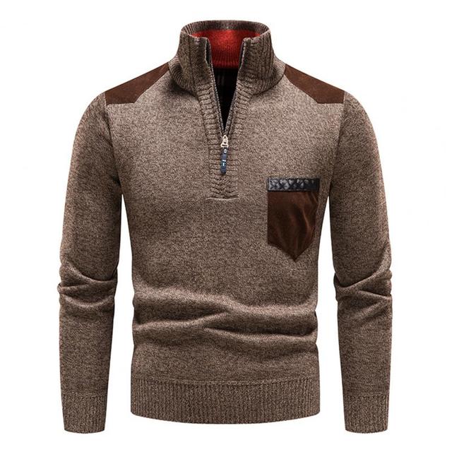 Andreas | Herren-Halbzip-Pullover mit Brusttasche - Elle Zürich