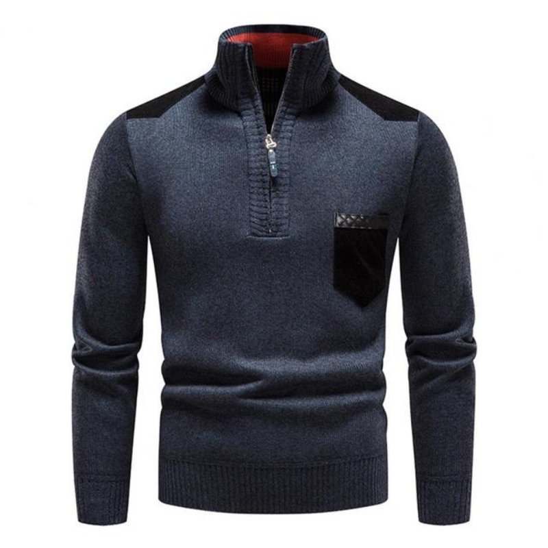 Andreas | Herren-Halbzip-Pullover mit Brusttasche - Elle Zürich