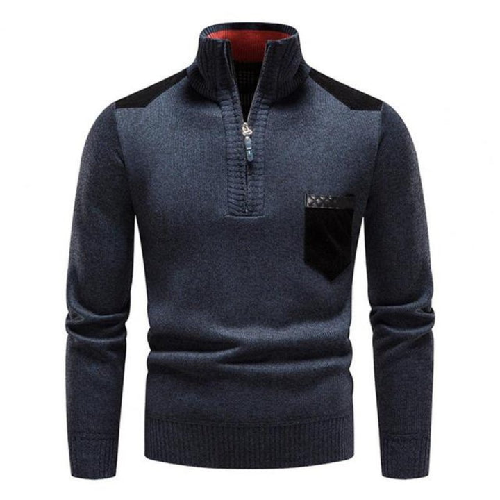 Andreas | Herren-Halbzip-Pullover mit Brusttasche - Elle Zürich