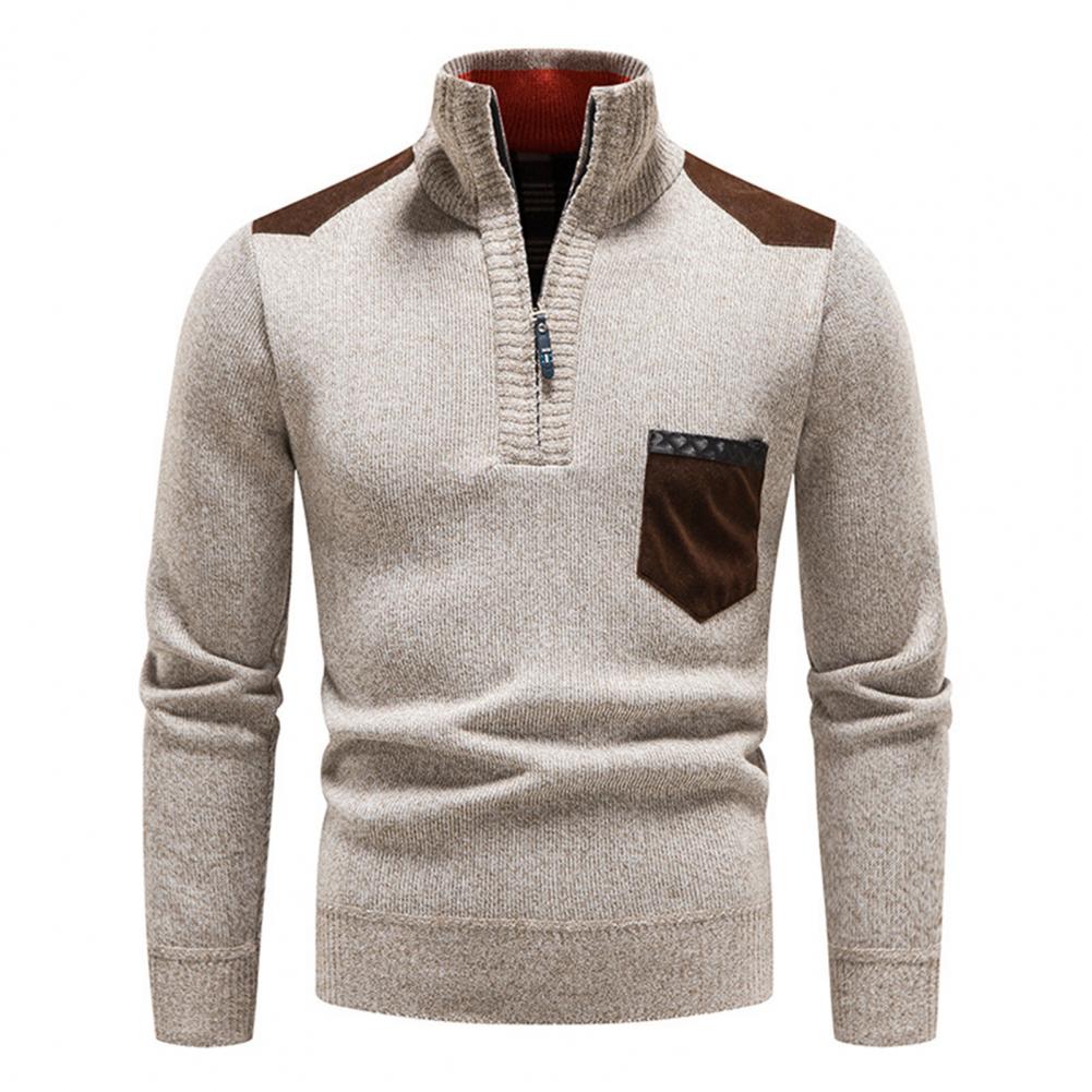 Andreas | Herren-Halbzip-Pullover mit Brusttasche - Elle Zürich