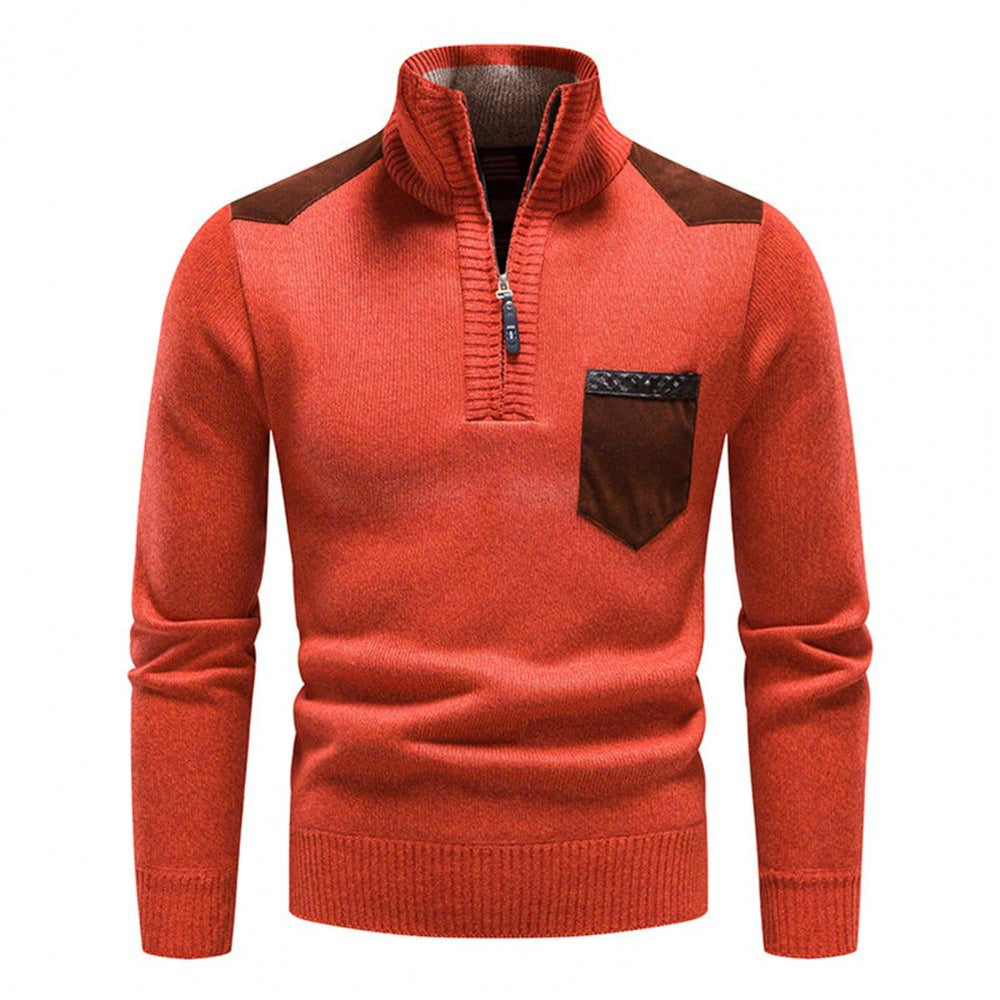 Andreas | Herren-Halbzip-Pullover mit Brusttasche - Elle Zürich