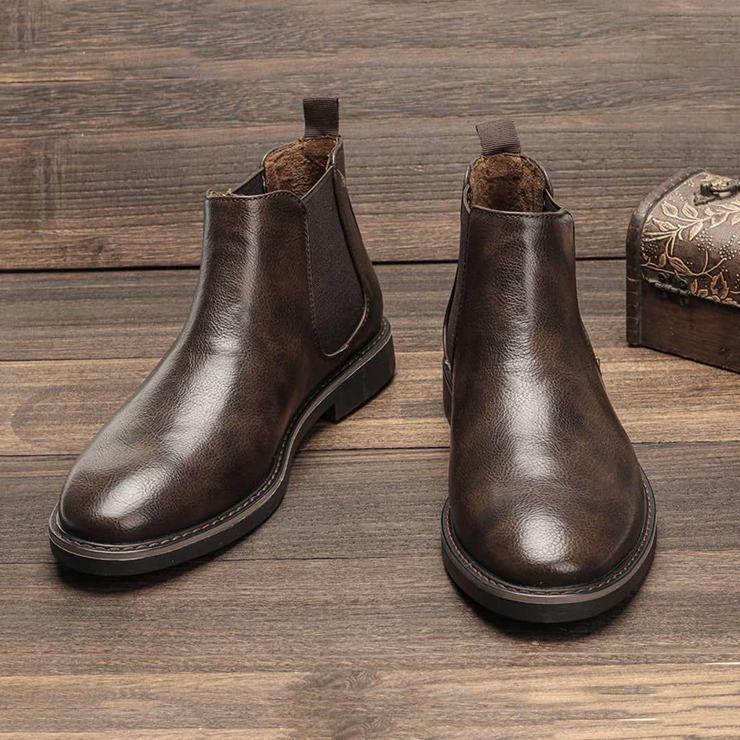 Viktor | Herren Leder-Chelsea-Stiefel mit Modernem Design