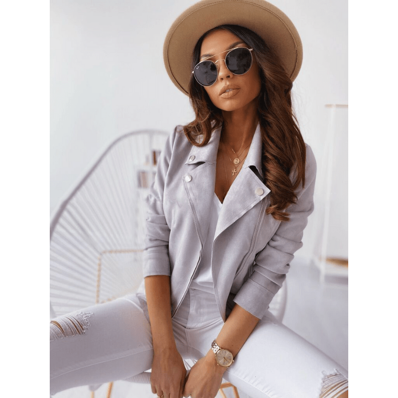 Renate | Damen-Freizeitjacke mit Reißverschluss und Zipper-Details - Elle Zürich