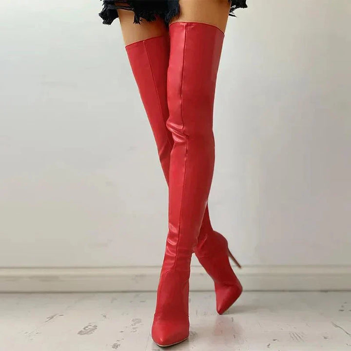Emma | Damen Over the Knee High Heel Stiefel - Elle Zürich