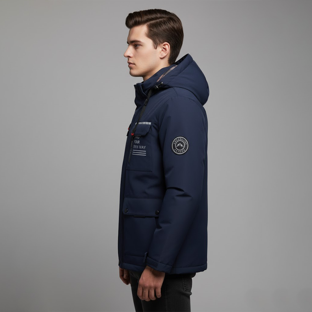 Clemens | Herren Wasserdichte Ski Winterjacke Mit Kapuze Für Draußen