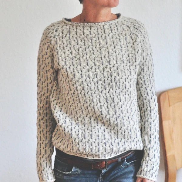 Theresa | Damen Winter-Strickpullover mit Rundhalsausschnitt - Elle Zürich