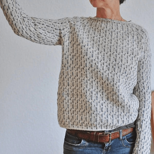 Theresa | Damen Winter-Strickpullover mit Rundhalsausschnitt - Elle Zürich