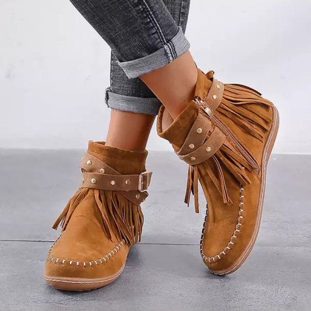 Isabella | Bequeme Vintage-Damenschuhe mit Reißverschluss - Elle Zürich