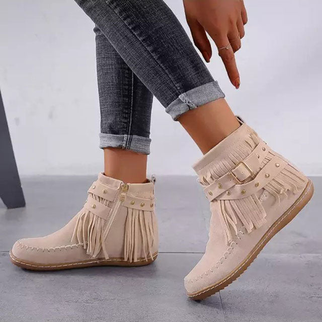 Isabella | Bequeme Vintage-Damenschuhe mit Reißverschluss - Elle Zürich