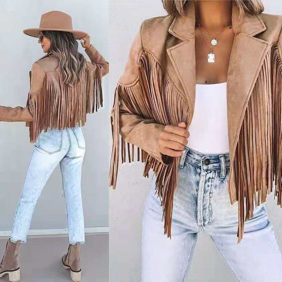 Tanja | Stylische Fransenjacke für Damen - Elle Zürich